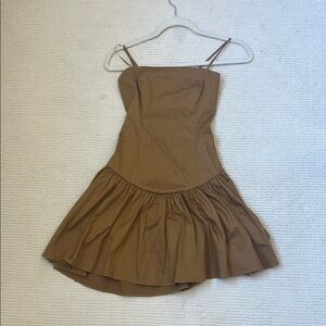 Anthropologie Brown Mini Dress
